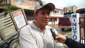 Don Enrique Chíquiza, vecino de la Pampa, quien ayudó a los heridos